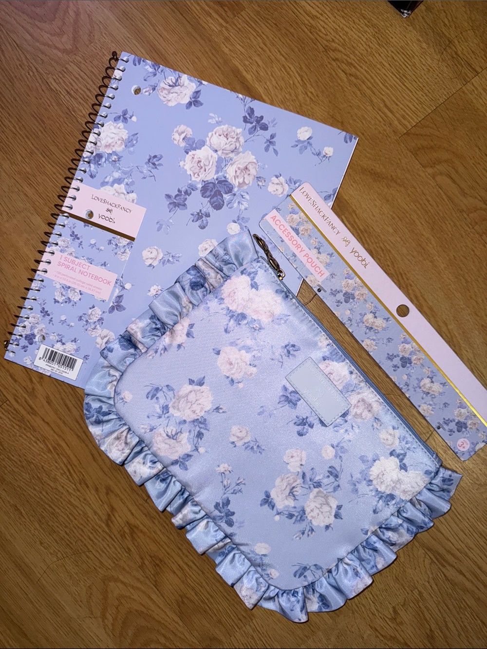 NWT LoveShackFancy x Yoobi x Target - Notebook and Accessory Pouch Bundle